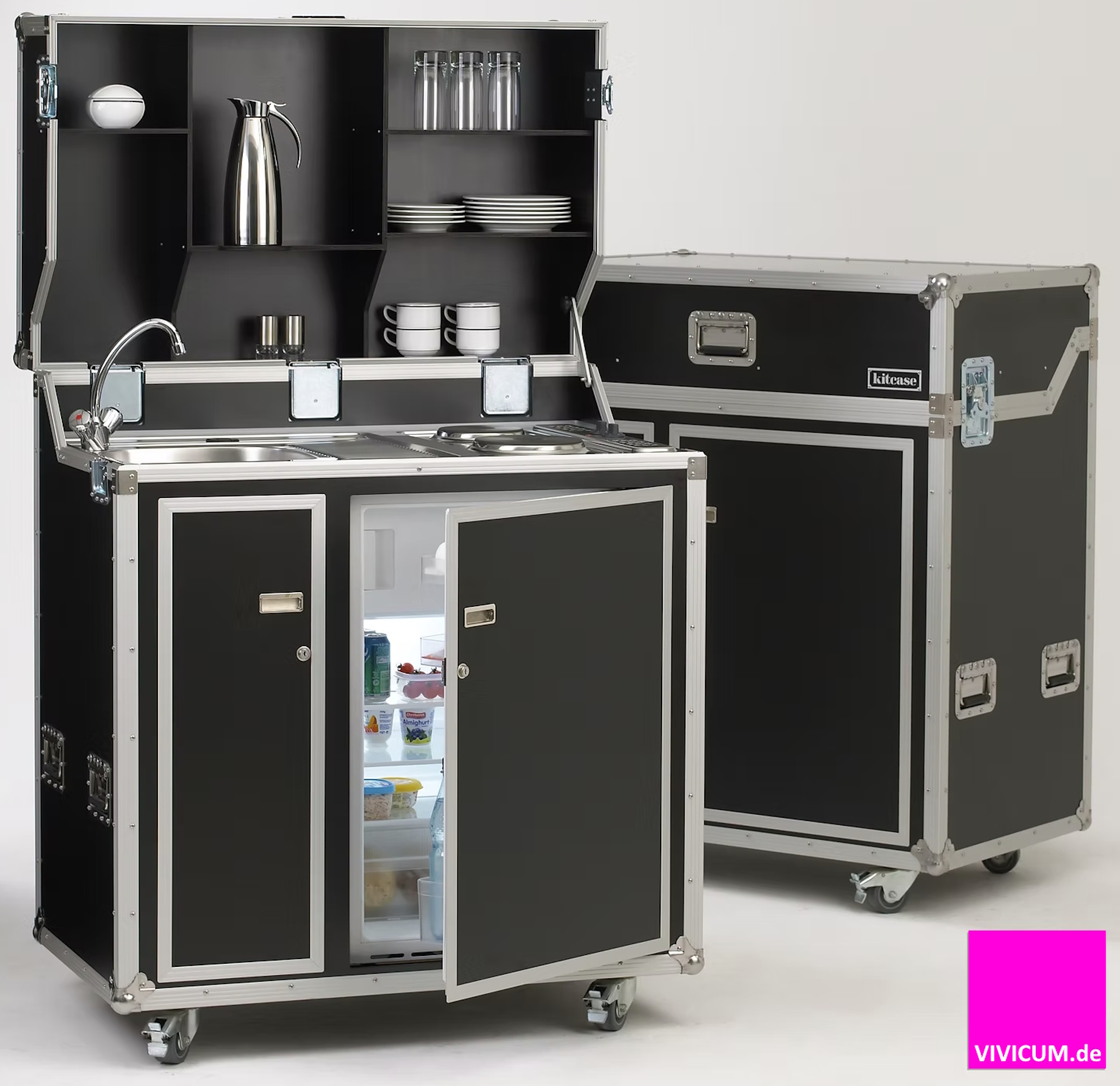 Kitcase mit Kühlschrank