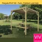 Preview: Pergola PA-P 02 - Turin, Pultdach und Holz im Einsatz