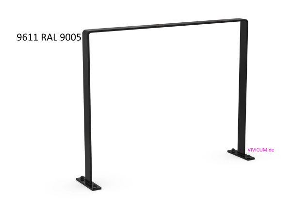 Anlehnbügel 9611 RAL 9005 - Black Edition