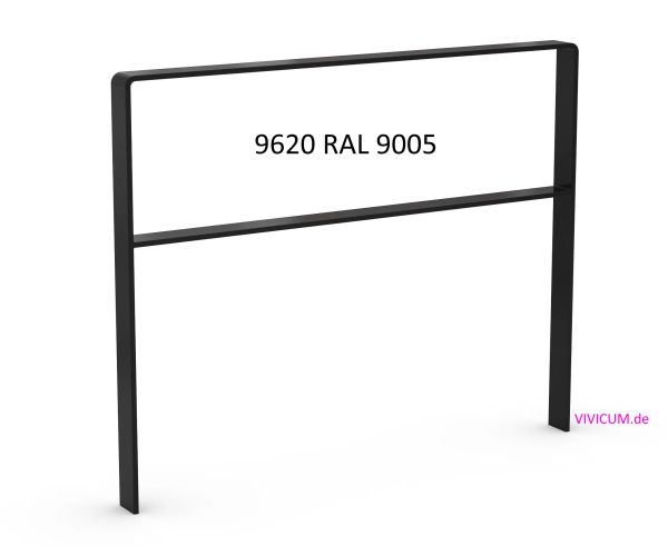 Anlehnbügel 9620 RAL 9005 - Black Edition
