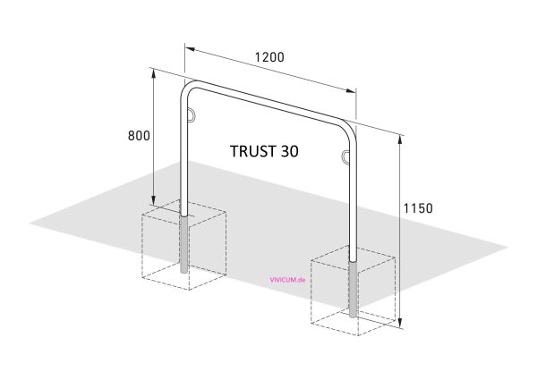 Anlehnbügel TRUST 30