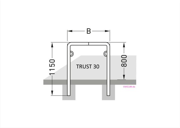 Anlehnbügel TRUST 30