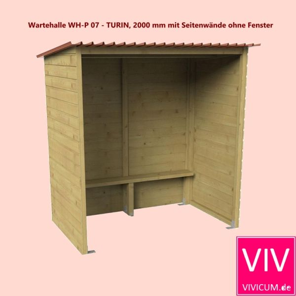 Preview: Wartehalle WH-P 07 - TURIN, 2 m ohne Fenster