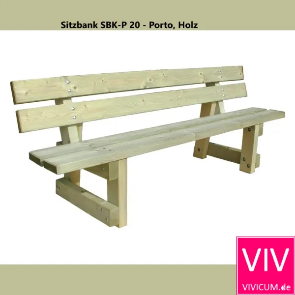 Sitzbank SBK-P 20 - Porto, Holz