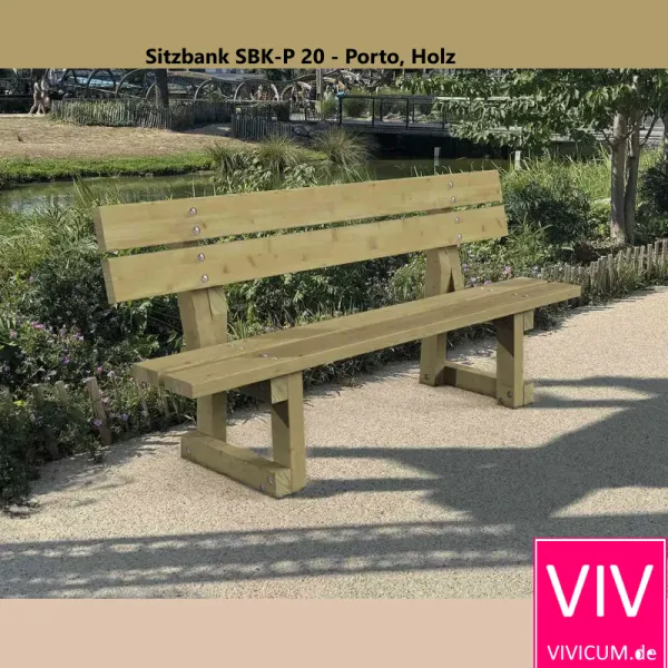 Sitzbank SBK-P 20 - Porto, Holz in der Natur